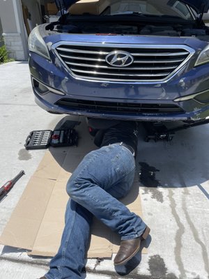 Oil pan R&R - Oil Pan leak Remove & Replace.