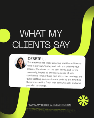 Read Debbie's Testimonial - Unlock Your Inner Wisdom at Mythic Healing Arts
Are you seeking clarity, healing, or a deeper sense of purpose? Discover the difference at Mythic Healing Arts—Arvada’s trusted haven for spiritual and personal growth.
