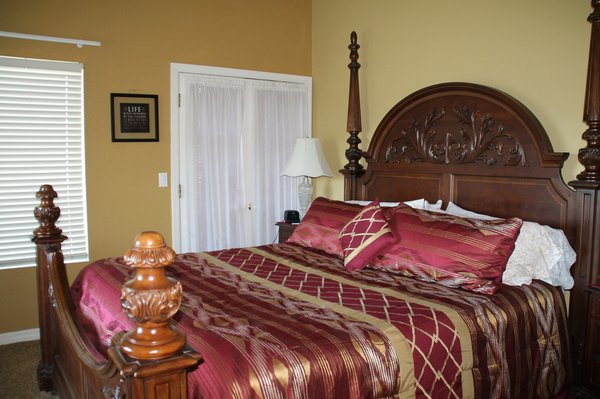 Chardonnay Suite - The Chardonnay Suite is the largest room available.
Rate: $195 per night. (2 night minimum)
Reduced rates for extended stays are available. There is an additional $25 charge for a 1-night stay on a weekend or holiday.
Amenities include:
- a king size bed
- a private 3/4 bathroom
- mini refrigerator
- microwave oven
- air conditioning
- free Wi-Fi accessibility
- free parking
- a large Hi-def television with 5.1 surround sound, DVD/Blu-ray, and video streaming via Netflix, Prime and Peacock. Also access to HBO
- a private entrance accessible from the front porch
- an exceptionally stunning view of the Santa Monica Mountains
- a full breakfast each morning Chardonnay Suite - The Chardonnay Suite is the largest room available.
Rate: $195 per night. (2 night minimum)
Reduced rates for extended stays are available. There is an additional $25 charge for a 1-night stay on a weekend or holiday.
Amenities include:
- a king size bed
- a private 3/4 bathroom
- mini refrigerator
- microwave oven
- air conditioning
- free Wi-Fi accessibility
- free parking
- a large Hi-def television with 5.1 surround sound, DVD/Blu-ray, and video streaming via Netflix, Prime and Peacock. Also access to HBO
- a private entrance accessible from the front porch
- an exceptionally stunning view of the Santa Monica Mountains
- a full breakfast each morning