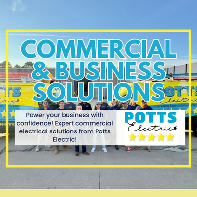 Commercial & Business Electrical Solutions – Powering Success, One Business at a Time - Commercial & Business Electrical Solutions – Powering Success, One Business at a Time
In the world of business, reliable electricity isn’t just a convenience—it’s essential. Potts Electric delivers professional commercial electrical services to businesses throughout the St. Louis metro, Fenton, Ballwin, and Overland Park, Kansas. Whether you manage an office, restaurant, retail store, warehouse, or industrial facility, our experienced team ensures your operations never miss a beat. We handle everything from complete system rewiring and panel upgrades to the latest smart controls and energy efficiency improvements.

Our commercial electricians offer rapid-response troubleshooting, scheduled upgrades, new construction wiring, lighting design, EV charging stations, and generator solutions to keep your company running 24/7. We understand the cost of downtime, which is why our technicians are committed to prompt, dependable service with minimal disruption. Potts Electric works alongside project managers, builders, and business owners to design and execute smart electrical plans that fit every budget and meet all safety standards.

Clients appreciate our transparent, upfront pricing, flexible scheduling—including after-hours availability—and a commitment to total satisfaction. Financing and payment plans are available for large-scale projects. No matter the job, our five-star reviews speak to our dedication: “quick responses, fast turnaround, and top-notch workmanship.” For the professional edge your business deserves, trust Potts Electric for all your commercial electrical needs.