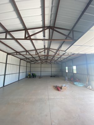 Shop - Wire in a 100amp panel, install conduit, wire, pluga and lights