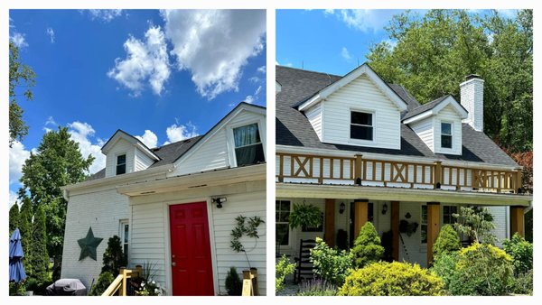Front home face-lift - No curb appeal to wow! Customer wanted to put house on market but couldn't get any offers. After remodel sold in 9 days.