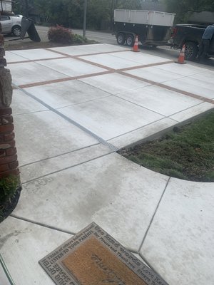 Driveway - Removed old driveway and installed this beautiful new driveway