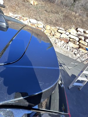 Scratch treatment and color polish - Car faced some serious scratches from tree branches 
Was treated with scratch treatment while High polishing the color