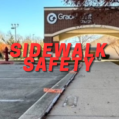 Sidewalk Safety - Prevent trips and falls with our expert sidewalk leveling services. We fix uneven paths quickly, enhancing safety and curb appeal.
Process: Using foam injection, we stabilize the soil beneath your sidewalk and lift the concrete to eliminate tripping hazards—quick, clean, and lasting! Sidewalk Safety - Prevent trips and falls with our expert sidewalk leveling services. We fix uneven paths quickly, enhancing safety and curb appeal.
Process: Using foam injection, we stabilize the soil beneath your sidewalk and lift the concrete to eliminate tripping hazards—quick, clean, and lasting!
