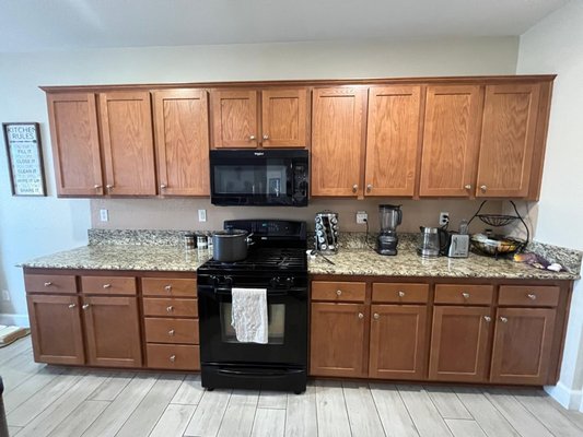 Kitchen Refinishing 2025 - In this 2025 kitchen refinishing project, we transformed outdated cabinets into a modern, refreshed space without the cost of full replacement. We carefully prepped all surfaces, repaired minor imperfections, sanded and sealed the cabinetry, and applied a durable, smooth finish designed for long-term performance.
The result was a brighter, cleaner kitchen with a factory-like finish and upgraded hardware for a contemporary look. Our team maintained a clean workspace, protected surrounding areas, and documented the process from start to finish.
A cost-effective upgrade that delivered a dramatic visual improvement while adding value to the home. Kitchen Refinishing 2025 - In this 2025 kitchen refinishing project, we transformed outdated cabinets into a modern, refreshed space without the cost of full replacement. We carefully prepped all surfaces, repaired minor imperfections, sanded and sealed the cabinetry, and applied a durable, smooth finish designed for long-term performance.
The result was a brighter, cleaner kitchen with a factory-like finish and upgraded hardware for a contemporary look. Our team maintained a clean workspace, protected surrounding areas, and documented the process from start to finish.
A cost-effective upgrade that delivered a dramatic visual improvement while adding value to the home.