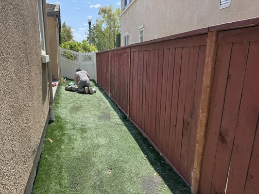 Fence posts. Your fence is leaning. - If your fence is leaning it will most likely need new posts. We can come out if your local, give you a free estimate and in many cases set up a time to come out and replace your leaning posts within 1-2 weeks. All with new pressure treated posts and new concrete. We screw the posts and p els back together with outdoor screws. Posts are our specialty. Call or text us today. Fence posts. Your fence is leaning. - If your fence is leaning it will most likely need new posts. We can come out if your local, give you a free estimate and in many cases set up a time to come out and replace your leaning posts within 1-2 weeks. All with new pressure treated posts and new concrete. We screw the posts and p els back together with outdoor screws. Posts are our specialty. Call or text us today.