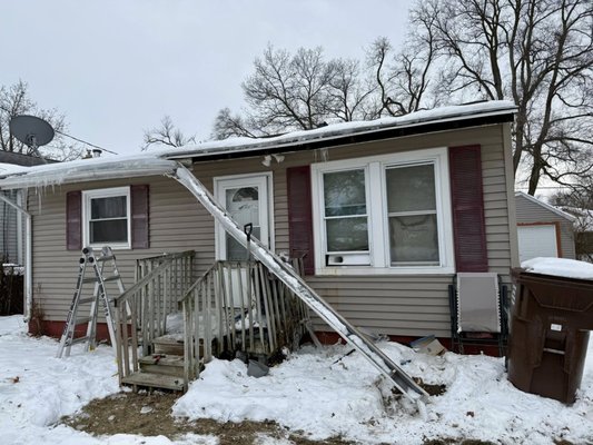 🏚️➡️🏡 Winter Damage Repair & Porch Replacement - A dramatic transformation from winter damage to a safe, welcoming entry.
Our team removed hazardous ice, repaired storm-damaged gutters and roof sections, and installed a brand-new front porch. The finished entry not only looks great—it’s safer, sturdier, and built to last all year. Trust Ultimate Exteriors when you need fast, reliable exterior repairs done right. 🏚️➡️🏡 Winter Damage Repair & Porch Replacement - A dramatic transformation from winter damage to a safe, welcoming entry.
Our team removed hazardous ice, repaired storm-damaged gutters and roof sections, and installed a brand-new front porch. The finished entry not only looks great—it’s safer, sturdier, and built to last all year. Trust Ultimate Exteriors when you need fast, reliable exterior repairs done right.