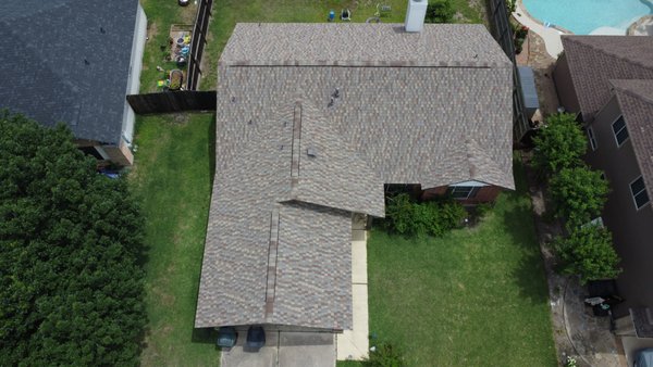 Roof Replacement - Kyle, TX - We recently wrapped up this project for a homeowner dealing with hail damage. After a thorough inspection, we found not only shingle damage but also a hole in the ridge—posing a serious risk for future leaks.
We worked closely with the homeowner and her insurance company to get the roof fully approved for replacement. She decided to upgrade from standard 3-tab shingles to architectural shingles for better durability, curb appeal, and wind resistance.
The final touch? We used GAF’s Golden Harvest shingles—a warm, dimensional look that complements her home beautifully. Now she has peace of mind and a roof that’s built to last. Roof Replacement - Kyle, TX - We recently wrapped up this project for a homeowner dealing with hail damage. After a thorough inspection, we found not only shingle damage but also a hole in the ridge—posing a serious risk for future leaks.
We worked closely with the homeowner and her insurance company to get the roof fully approved for replacement. She decided to upgrade from standard 3-tab shingles to architectural shingles for better durability, curb appeal, and wind resistance.
The final touch? We used GAF’s Golden Harvest shingles—a warm, dimensional look that complements her home beautifully. Now she has peace of mind and a roof that’s built to last.