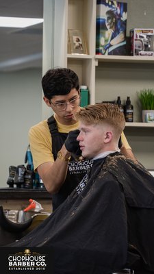 Haircuts and Shaves - Here in Chophouse, we offer one of the best haircuts in the West University Area.