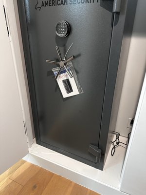 Closet Safe Installaation - This safe was purchased through Mercury Lock & Safe and professionally installed by our team inside the client’s closet for a clean, secure, and discreet setup. Closet Safe Installaation - This safe was purchased through Mercury Lock & Safe and professionally installed by our team inside the client’s closet for a clean, secure, and discreet setup.