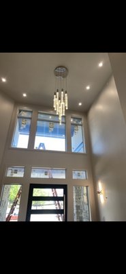 Light install !! - This install went smooth , customer was very happy with end result . Light install !! - This install went smooth , customer was very happy with end result .