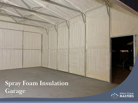 Metal Garage Spray Foam Insulation - Spray foam closed-cell 3 inch for R21 value metal garage. Metal Garage Spray Foam Insulation - Spray foam closed-cell 3 inch for R21 value metal garage.