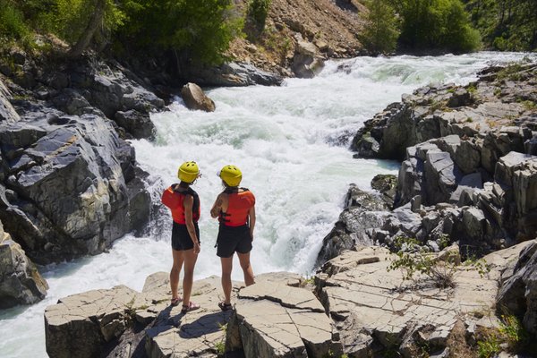 Full-Day South Fork Canyon Adventure — Class IV - The crown jewel of the Payette: a full day of Class III-IV whitewater through the stunning South Fork Canyon, with a riverside lunch along the way. For ages 12+ ready to paddle through Idaho's best rapids. Guests call it "the BEST experience I have EVER had" — come see why. Includes all gear, safety kayakers on the water, and our legendary guides.