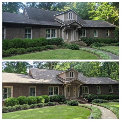 Charlotte, NC Full Property Cleaning In Preparation To Sell - A Charlotte, NC customer contacted us to help them get their home cleaned up so it could hit the market. We cleaned every inch of his property from the roof, gutter, brick, deck, sidewalk and driveway. Charlotte, NC Full Property Cleaning In Preparation To Sell - A Charlotte, NC customer contacted us to help them get their home cleaned up so it could hit the market. We cleaned every inch of his property from the roof, gutter, brick, deck, sidewalk and driveway.