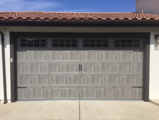 New garage door installations - customer had older garage doors and wanted to replace them with a fresh look. This install took around 5-6hours for 3 doors total. New garage door installations - customer had older garage doors and wanted to replace them with a fresh look. This install took around 5-6hours for 3 doors total.