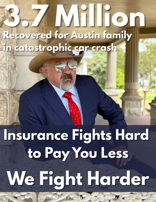 $3,700,000 won - Joe Lopez, an experienced Austin car accident attorney, at the Joe Lopez Law office on West Avenue in Austin, Texas. This image highlights a $3.7 million recovery secured for an Austin family after a catastrophic car crash. Joe Lopez Law is known for aggressively standing up to insurance companies and fighting for full compensation for injury victims throughout Austin and Central Texas. $3,700,000 won - Joe Lopez, an experienced Austin car accident attorney, at the Joe Lopez Law office on West Avenue in Austin, Texas. This image highlights a $3.7 million recovery secured for an Austin family after a catastrophic car crash. Joe Lopez Law is known for aggressively standing up to insurance companies and fighting for full compensation for injury victims throughout Austin and Central Texas.
