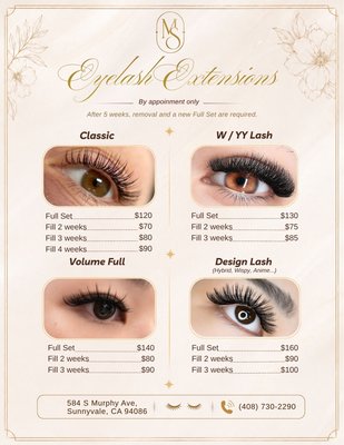 Eyelash extensions - New Eyelash Extension Special
Enhance your natural beauty with our new Eyelash Extension Service. Enjoy $20 OFF your first full set as part of our new-service promotion. Plus, refer a friend and receive $10 OFF your next refill as a thank-you for sharing the experience with us. Eyelash extensions - New Eyelash Extension Special
Enhance your natural beauty with our new Eyelash Extension Service. Enjoy $20 OFF your first full set as part of our new-service promotion. Plus, refer a friend and receive $10 OFF your next refill as a thank-you for sharing the experience with us.