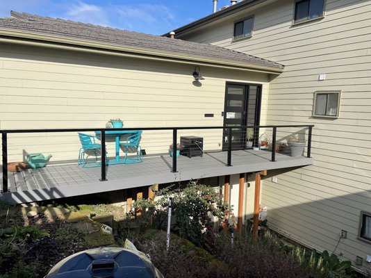 deck and rails door siding and paint - Great customer and in the last 2 years i have come out for several projects.