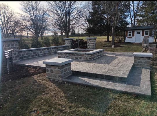 Paver and stone patio - Upgrade your outdoor living space with a stunning stamped concrete patio that combines beauty, durability, and affordability. Whether you’re dreaming of a natural stone look, classic brick pattern, or a sleek modern finish, we bring your vision to life with high-quality craftsmanship and a wide range of decorative options.

Perfect for entertaining, relaxing, or boosting curb appeal — our stamped patios are low-maintenance, weather-resistant, and built to last.

Call now for a free estimate and ask about our seasonal specials!
Stamped Concrete | Patio Installation | Custom Designs | Fast Turnaround | Licensed & Insured