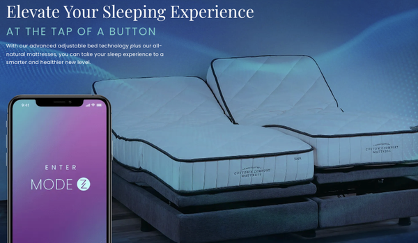 Adjustable Beds - Glide into your favorite position at the touch of a button. Easily adjust your upper body, lower body, or both for optimal comfort and deep, restful sleep. Adjustable Beds - Glide into your favorite position at the touch of a button. Easily adjust your upper body, lower body, or both for optimal comfort and deep, restful sleep.