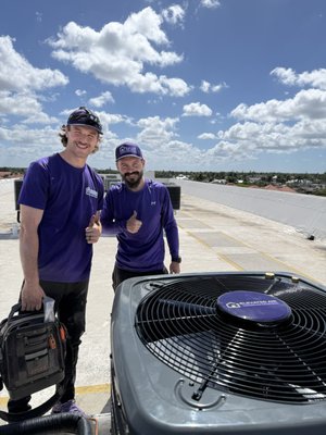 HVAC Install in Naples Condo - Our HVAC team recently completed a rooftop air conditioning system replacement at a condominium community in Naples, FL. Due to the location of the equipment and limited access to the roof, this project required careful planning and coordination, including the use of a crane to safely remove the old equipment and position the new condenser units.
Once the new systems were lifted into place, our technicians completed the installation, electrical connections, refrigerant setup, and system testing to ensure optimal performance. Working on a multi-story condo building presents unique challenges, but our team executed the project efficiently while minimizing disruption to residents.
The new HVAC equipment provides improved energy efficiency, enhanced reliability, and dependable cooling performance to help keep residents comfortable throughout Southwest Florida's hottest months.
Projects like this highlight the importance of experienced technicians, proper equipment, and detailed logistical planning when replacing rooftop HVAC systems in condominium and commercial settings. HVAC Install in Naples Condo - Our HVAC team recently completed a rooftop air conditioning system replacement at a condominium community in Naples, FL. Due to the location of the equipment and limited access to the roof, this project required careful planning and coordination, including the use of a crane to safely remove the old equipment and position the new condenser units.
Once the new systems were lifted into place, our technicians completed the installation, electrical connections, refrigerant setup, and system testing to ensure optimal performance. Working on a multi-story condo building presents unique challenges, but our team executed the project efficiently while minimizing disruption to residents.
The new HVAC equipment provides improved energy efficiency, enhanced reliability, and dependable cooling performance to help keep residents comfortable throughout Southwest Florida's hottest months.
Projects like this highlight the importance of experienced technicians, proper equipment, and detailed logistical planning when replacing rooftop HVAC systems in condominium and commercial settings.
