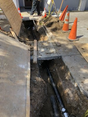 Sewer Replacement - This was a sewer replacement performed in San Francisco. Customers had sewage backing up into their house. It was completed in one day. They were very happy we were able to save the day!