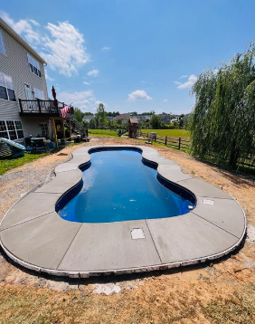 Pool Projects - fiberglass pool and concrete install Pool Projects - fiberglass pool and concrete install