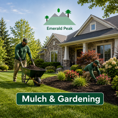 Mulch & Gardening - Upgrade your curb appeal! Fresh mulch and expert gardening for a cleaner, healthier landscape. Book your transformation today! Mulch & Gardening - Upgrade your curb appeal! Fresh mulch and expert gardening for a cleaner, healthier landscape. Book your transformation today!