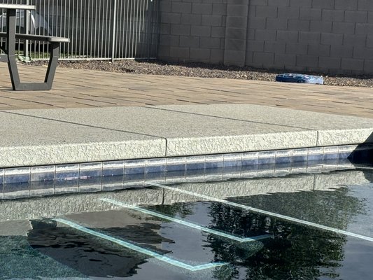Tile Clean - We also offer tile cleans to remove calcium build up with glass bead blasting or sand blasting