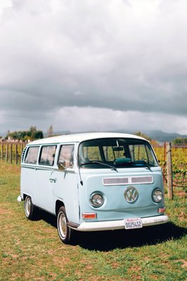 Our Buses - All three of our buses are 1969 restored VW Buses! We have our blue bus, "Sky", our red bus "Scarlette", and our green bus "Green Bean" Our Buses - All three of our buses are 1969 restored VW Buses! We have our blue bus, "Sky", our red bus "Scarlette", and our green bus "Green Bean"