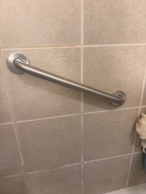 Grab Bar Installation - Secure installation of grab bars for homeowner to use in the Shower. Grab Bar Installation - Secure installation of grab bars for homeowner to use in the Shower.