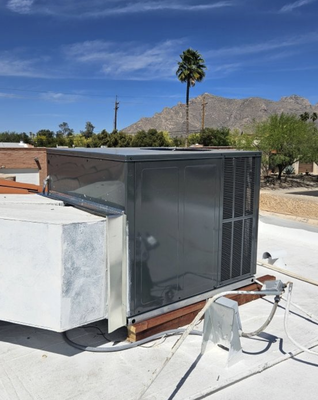 Air Conditioner Replacement - The customer requested a full replacement due to the rooftop being completely redone. As part of this project, they opted for a complete rooftop unit installation to ensure long-term reliability and performance. Their goal was to have a system in place that would provide dependable operation for the next 10–15 years without issues. Per the customer’s request, we proceeded with the full installation. Air Conditioner Replacement - The customer requested a full replacement due to the rooftop being completely redone. As part of this project, they opted for a complete rooftop unit installation to ensure long-term reliability and performance. Their goal was to have a system in place that would provide dependable operation for the next 10–15 years without issues. Per the customer’s request, we proceeded with the full installation.