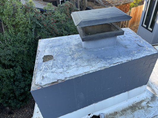 Crown repair - Making sure no water damage this winter;