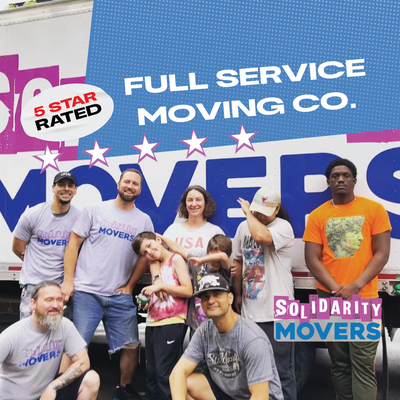 Our Yelp Page - We're a 5-Star rated, full service moving company based in NYC. We provide affordable, flat-rates to NYC residents and offer sliding-scale service to non-profits and community organizations doing positive work in the city.
