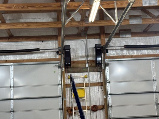 Wall mount smart opener - Installed a LiftMaster Light-Duty Commercial Wall Mount Operator on a 12-foot high garage door. This setup is ideal for limited headroom applications and provides smooth, quiet, and reliable operation. Perfect for small commercial or residential settings that need strong performance in a compact design. Wall mount smart opener - Installed a LiftMaster Light-Duty Commercial Wall Mount Operator on a 12-foot high garage door. This setup is ideal for limited headroom applications and provides smooth, quiet, and reliable operation. Perfect for small commercial or residential settings that need strong performance in a compact design.