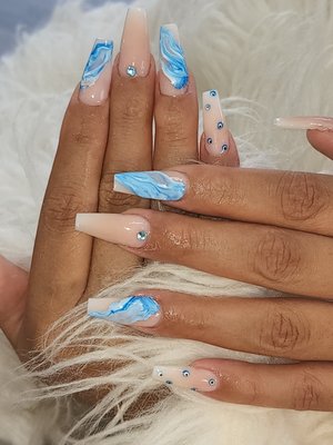 Nails Ombrey - acrylic nails , full set ,fill wuth gel Nails Ombrey - acrylic nails , full set ,fill wuth gel
