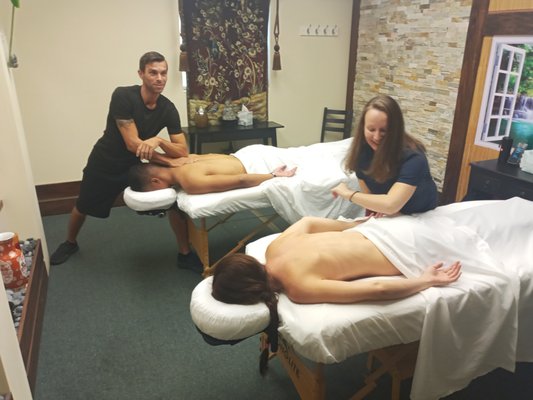 Couples Massage - Couples massage in our couples room Couples Massage - Couples massage in our couples room