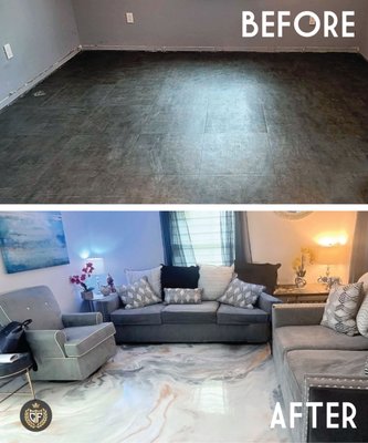 Floor Samples - From garage floors to bathroom floors. At CTF, we can do it all.