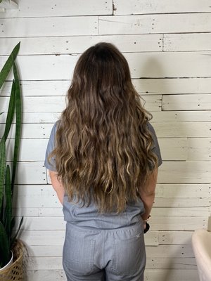 Custom hair extensions￼ - Here is a portfolio of some of our stylist Deanna’s extensions before and after. Are you interested in extensions? Reach out to us for a hair extension consultation.￼