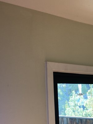 Drywall repair - This Cunstomer had a big leak . The wood and the drywall was falling apart .