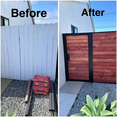 Construction of fences and gates - It was a great project. It was done very beautifully and qualitatively. The customer was happy, and that is the most important thing for us! Construction of fences and gates - It was a great project. It was done very beautifully and qualitatively. The customer was happy, and that is the most important thing for us!