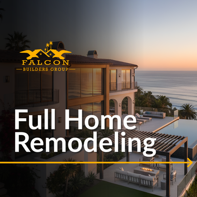 Full Home Remodeling - From modern updates to full layout changes, our Full Home Remodeling services are designed to make your home more comfortable, functional, and valuable. Contact Falcon Builders Group today to schedule a free on-site consultation and plan a remodel that truly fits your lifestyle! Full Home Remodeling - From modern updates to full layout changes, our Full Home Remodeling services are designed to make your home more comfortable, functional, and valuable. Contact Falcon Builders Group today to schedule a free on-site consultation and plan a remodel that truly fits your lifestyle!