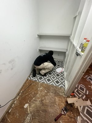 Tile Gone! - Whole house needed tile removed! We got it done!! Tile Gone! - Whole house needed tile removed! We got it done!!