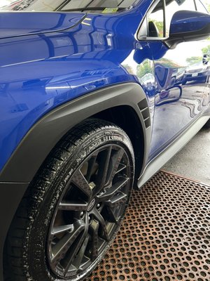 Interior shampoo, paint enhancement and ceramic coating - This Subaru was beat up from being washed in the automatic car washes and parking in the streets.  We corrected and restored all those imperfections to make the car look brand new again.