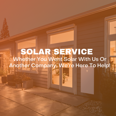 Solar Service Solutions - Solar Technologies proudly services solar systems throughout the Bay Area. Whether you are an existing customer or you went solar with another company, our team is here to help. You can expedite service by submitting a service request directly on our site or give us a call for more information. Solar Service Solutions - Solar Technologies proudly services solar systems throughout the Bay Area. Whether you are an existing customer or you went solar with another company, our team is here to help. You can expedite service by submitting a service request directly on our site or give us a call for more information.