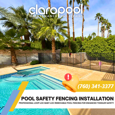 Loop-Loc BABY-LOC Pool Safety Fence & Gate Installation - This project involved the professional installation of a Loop-Loc BABY-LOC removable pool safety fencing system, designed to enhance toddler safety and prevent unsupervised pool access.

The fencing system is ASTM-compliant and engineered to provide strong, reliable protection while maintaining the clean look of the backyard environment. The installation included secure anchoring and properly aligned self-closing, self-latching safety gates to ensure dependable performance and long-term durability.

Our goal was to create a safer pool area without compromising aesthetics or functionality.

🔧 Services Performed:

Pool Safety Fence Installation

Self-Closing, Self-Latching Gate Installation

Safety Inspection & Compliance Review

⭐ Features & Benefits:

✔ Designed for families with young children
✔ Removable yet secure fencing system
✔ Durable mesh with reinforced support
✔ Professionally installed for maximum safety

Creating a safer backyard starts with prevention. This installation provides peace of mind and an added layer of protection around the pool area.

👉 Book your pool safety fence consultation now
https://www.claropools.com/ppc/safety-fencing

📞 (760) 341-3377
📧 support@claropools.com
🌐 www.claropools.com