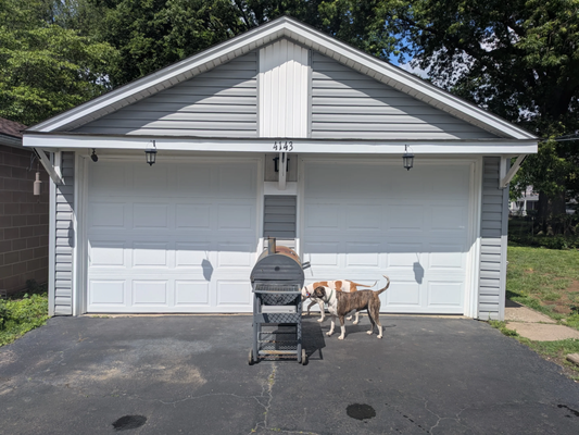 Garage Door Replacement Cincinnati OH Modern White Upgrade - Complete garage door replacement project in Cincinnati OH featuring a clean, modern white double door upgrade. The original door was outdated and no longer operating reliably, creating both safety concerns and poor curb appeal. Our team removed the existing system, installed a new insulated door, and ensured smooth, quiet operation with upgraded hardware.

This installation not only improved the home’s appearance but also increased energy efficiency and long-term reliability. We focused on proper alignment, secure mounting, and a clean finish to match the home’s exterior. Another quality project completed by Buck Strong Garage Doors, delivering dependable garage door replacement and installation services across the Cincinnati area.
