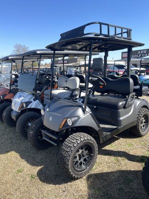 Design a Custom Cart - Depending on what you are using your golf cart for, there might be different features that are beneficial. When you choose a custom cart, we can make sure that your wants and needs are our first priority. We’ll make sure it’s fast enough to do what you need and add any accessories to make it easier for you to handle. We can also design it to your exact specifications.
While a regular golf cart might do the trick, it won’t measure up to the comfort and convenience of one that is custom designed. Why invest in something that doesn’t measure up perfectly to your standards when you could have a golf cart designed especially for you? Design a Custom Cart - Depending on what you are using your golf cart for, there might be different features that are beneficial. When you choose a custom cart, we can make sure that your wants and needs are our first priority. We’ll make sure it’s fast enough to do what you need and add any accessories to make it easier for you to handle. We can also design it to your exact specifications.
While a regular golf cart might do the trick, it won’t measure up to the comfort and convenience of one that is custom designed. Why invest in something that doesn’t measure up perfectly to your standards when you could have a golf cart designed especially for you?