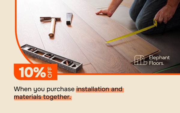 10% OFF - Materials + Installation - When you purchase installation and materials together! 10% OFF - Materials + Installation - When you purchase installation and materials together!